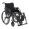 Drive Medical Nitro Cruise Lightweight Wheelchair Black elevated leg rests