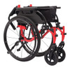 Drive Medical Nitro Cruise Lightweight Wheelchair red folded