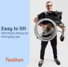 Feather Mobility Ultra Lightweight Folding Wheelchair with 20" Seat easy to lift