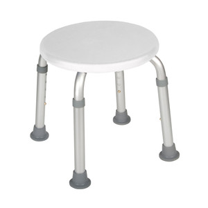 Drive Medical Adjustable Height Bath Stool, White Drive Medical Adjustable Height Bath Stool, White