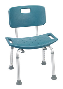 Drive Medical Bathroom Safety Shower Tub Bench Chair with Back, Teal Drive Medical Bathroom Safety Shower Tub Bench Chair with Back, Teal