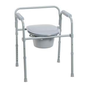 Drive Medical Steel Folding Frame Commode Drive Medical Steel Folding Frame Commode