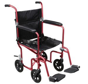 Drive Medical Deluxe Fly-Weight Aluminum Transport Chair