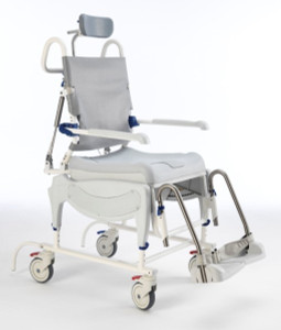 Ocean Ergo Dual VIP Reclining Shower Wheelchair and Commode