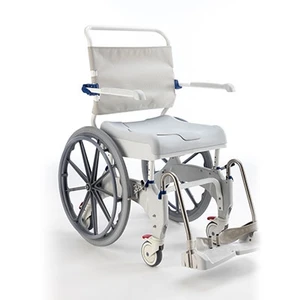 Invacare Aquatec Ocean Ergo XL Self Propel with Collection Pan, Lid, and Pan Support Guide Rail