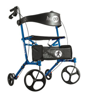 Drive Medical Hugo Sidekick Side-Folding Rolling Walker Rollator with seat