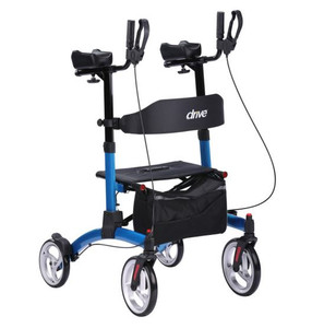 Drive Medical Elevate Upright Walker blue