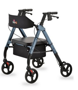 Nova Star HD OS Adjustable Bariatric Rollator - 400 lb. Capacity blue