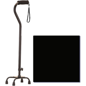 Nova Bariatric Quad Cane with Large Base and Offset Handle