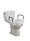 Drive Medical Elevated Raised Toilet Seat with Removable Padded Arms, Standard Seat Drive Medical Elevated Raised Toilet Seat with Removable Padded Arms, Standard Seat