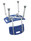 Drive Medical Bathroom Safety Shower Tub Bench Chair with Back, Blue Drive Medical Bathroom Safety Shower Tub Bench Chair with Back, Blue