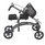 Drive Medical Dual Pad Steerable Knee Walker with Basket side view Drive Medical Dual Pad Steerable Knee Walker with Basket side view