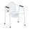 Drive Medical Folding Commode with Toilet Paper Holder, White Drive Medical Folding Commode with Toilet Paper Holder, White