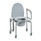 Drive Medical Steel Drop-Arm Commode with Wheels and Padded Armrests Drive Medical Steel Drop-Arm Commode with Wheels and Padded Armrests
