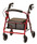 Nova GetGo Petite Folding Lightweight Rollator with 6" Wheels red