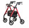 NOVA Star 8 DX Heavy Duty Extra-Wide Rollator red