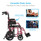 Nova 353 Lightweight Transport Chair with 12" Rear Wheels, Locking Hand Brakes and Flip Up Desk Arms side specifications Nova 353 Lightweight Transport Chair with 12" Rear Wheels, Locking Hand Brakes and Flip Up Desk Arms side specifications