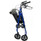 McKesson Bariatric Adjustable Height Rollator with Folding Steel Frame folded