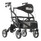 MD by Drive Fusion 2 in 1 Rollator/Transport Chair black