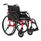 Drive Medical Nitro Cruise Lightweight Wheelchair Red swing away leg rests