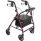 ProBasics Deluxe Aluminum Rollator with 8-inch Wheel burgundy