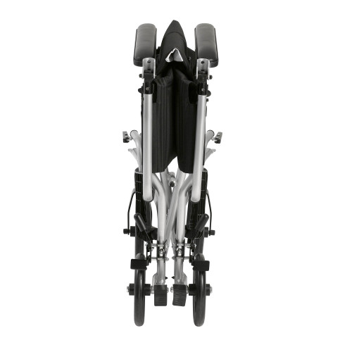 Drive Medical Lightweight Transport Wheelchair, 17" Seat, Silver