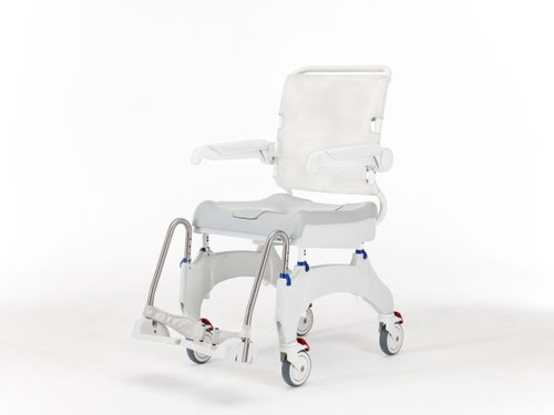 Invacare Aquatec Ocean Ergo Shower Wheelchair, Rolling Shower Chair with Wheels and Commode Invacare Aquatec Ocean Ergo Shower Wheelchair, Rolling Shower Chair with Wheels and Commode