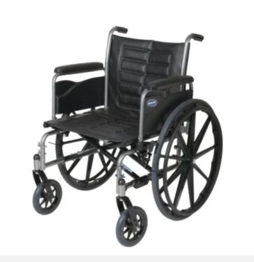 Invacare Tracer IV Bariatric Wheelchair with Full Length Arms, 24"