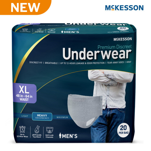 McKesson Premium Heavy Absorbency Men's Underwear