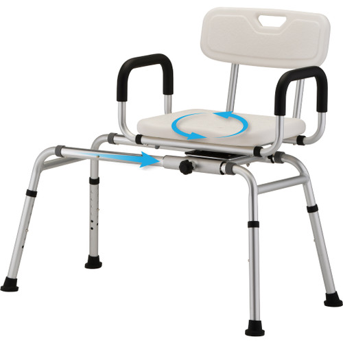 Nova Sliding Swivel Seat Transfer Bench