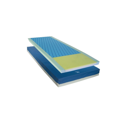 Drive Medical Gravity 8 Deluxe Long Term Care Pressure Redistribution Mattress layered