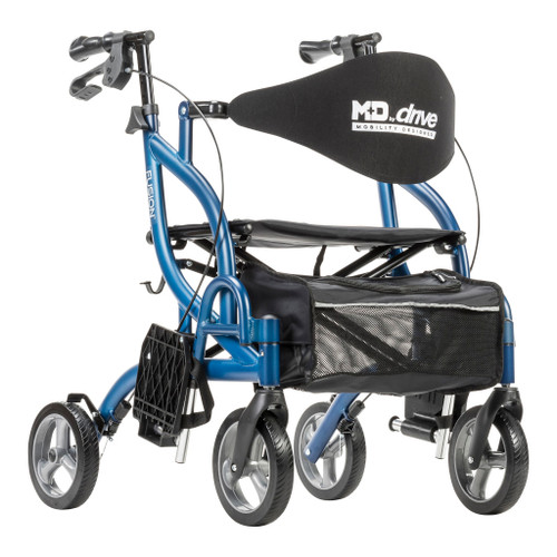MD by Drive Fusion 2 in 1 Rollator/Transport Chair