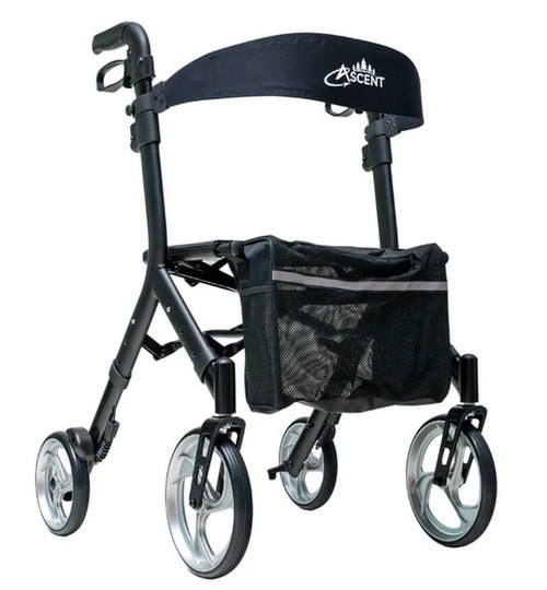 Drive Medical Ascent Premium Lightweight Euro-Style Rollator black