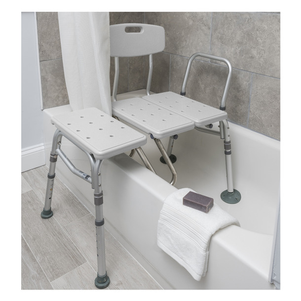 Upgrade Bathroom Safety and Comfort with the Splash Defense™ Transfer Bench with Curtain Guard Protection Upgrade Bathroom Safety and Comfort with the Splash Defense™ Transfer Bench with Curtain Guard Protection