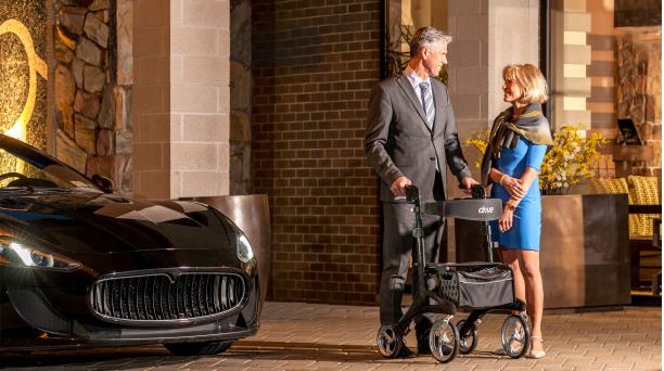 Drive Medical Nitro Elite Carbon Fiber Rollator Review:  A High End Rollator In A Class By Itself