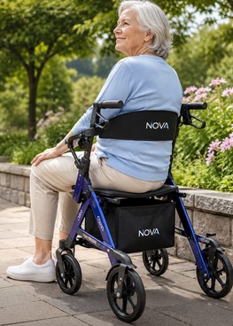 Importance of a Good Rollator Back Support | SafeWell Medical Supply
