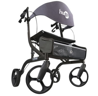 Drive Medical Hugo eXplore Side-Fold Rolling Walker Rollator with Seat