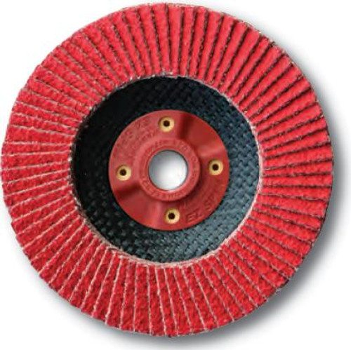 Busters Industrial Ceramic Flap Disc 4.5 x 7/8 Type 27 - 120 grit- 5pk