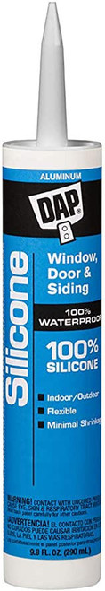 Busters Industrial 9.8 oz Aluminum Silicone Rubber Window, Door and Siding Sealant