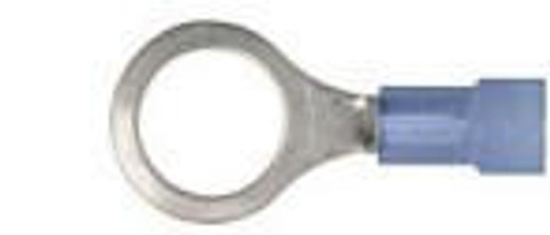 Nylon Crimp Blue Ring Terminal 3/8"- 25pk