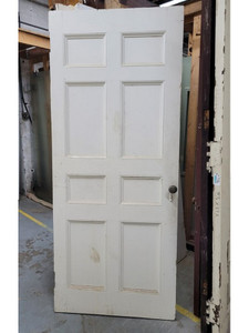 Antique Solid Wood 8-Panel Door, 36