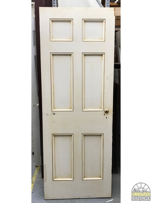 Ornate 6 Panel Door w Gilded Appliques NJ Georgian Estate Salvage