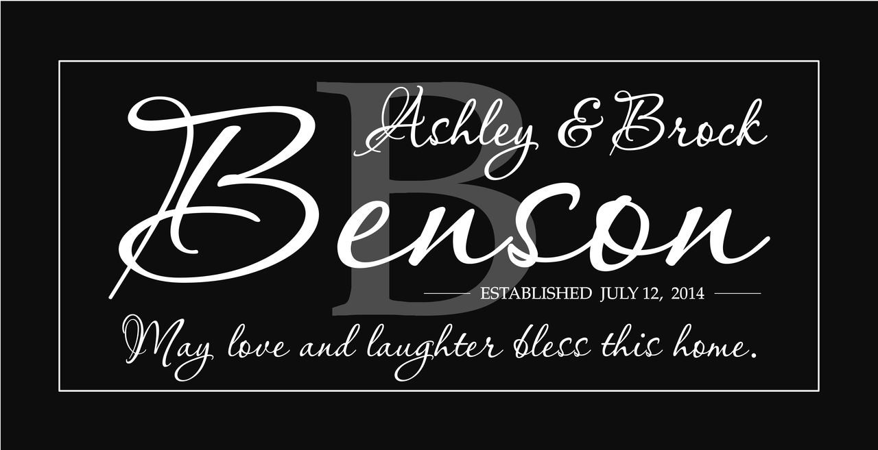 May Love And Laughter Bless This Home Established Sign Snapshot Graphics