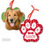 Dog Photo - Paw Metal Ornament