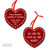 Holiday Hearts - Heart Metal Ornament