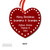 Holiday Hearts - Heart Metal Ornament