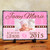 Birth Announcement Photo Stone - Pink