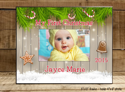 baby's first christmas frame
