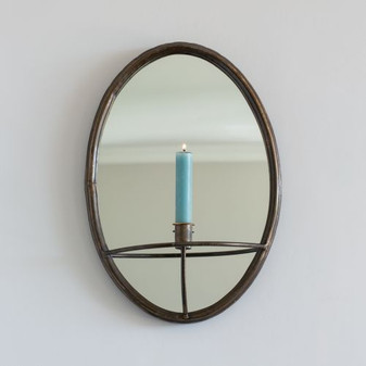 Oval Mirror Candle Holder