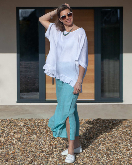 Linen Frill Tunic